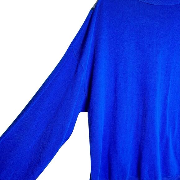 John Ashford Vertical Stripe Polo Shirt Mens Sz XXL Blue Grey Long Sleeves - Picture 3 of 8